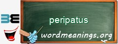 WordMeaning blackboard for peripatus